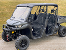 Can-Am Defender Comfort Flow Venting Full Windshield - Hard Coated