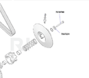 Polaris RZR Pro R TITANIUM Secondary Bolt & Washer 7519790 / 7557231: HEX FLANGE M10X1.5X90