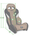 XCR Suspension Seats Kit for Polaris RZR PRO XP, PRO R, Turbo R, PRO S (Pair)