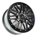 Pro Armor Polaris RZR Pro R / Pro S / Turbo R Rath Beadlock Wheel - 15x7 (5 lug) - Titanium Metalic