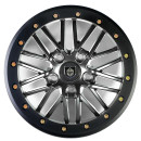 Pro Armor Polaris RZR Pro R / Pro S / Turbo R Rath Beadlock Wheel - 15x7 (5 lug) - Titanium Metalic