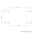 HMF 2025 Polaris RZR PRO S Front Tube Bumper with Winch Mount Dimensions