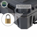 D.B.S. - Dark Grey 53 QT Dry Box with Drain, and Bottle Opener