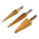 Allstar Step Drill Bit Kit, 3pk