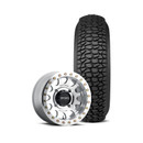 Tensor Regulator 2 Tires Mounted on Method Racing 401 Beadkock Machined Wheel Package Deal