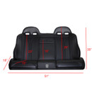 Polaris RZR PRO S Rear Bench Seat W Harnesses (2025+)