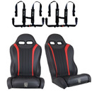 Polaris RZR PRO (Turbo R, Pro R, Pro S, Pro R) 2 and 4 Seater Suspension "Weekender" Series Pair of Front Bucket Seats W/ Quick Mount Bracket (2020-2025)