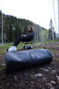Large Camp Chair with Roll Cage Bag