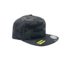 KC Logo - Flat Bill Snapback Trucker Hat - Black MultiCam