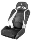 Pro Armor Polaris RZR XP & RZR XP 4 Front Suspension Seat - Black / White