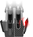 PISTOL & MAGAZINE HOLSTER ADD-ON KIT (1 PAIR) - For use with ICOS 2 AR UTV Fire Arm Holder