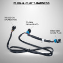 Polaris RZR OEM Audio-Expansion Kit | 2-Tower Speaker Add-on Kit with 8" Kicker Speakers