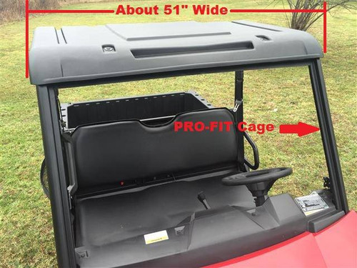Mid-Size Polaris Ranger Polyethylene Top (Fits: PRO-FIT Cage, 50" wide)