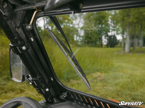 Polaris General 1000 Glass Windshield with Sliding Vents, DOT Approved Automotive Safety Glass