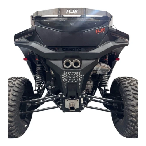 CFMOTO ZFORCE Z10 Steel Exhaust Cover with Silver Accent