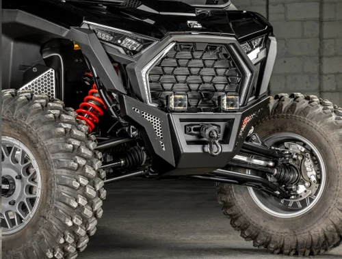 RZR Pro XP Winch-Ready Aluminum Plate Front Bumper - Assault Industries