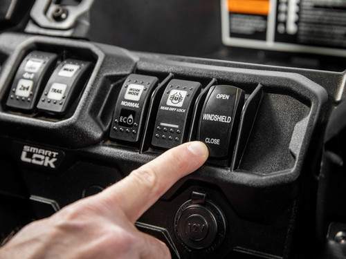 Can-Am Defender HD5 MaxDrive Power Flip Windshield