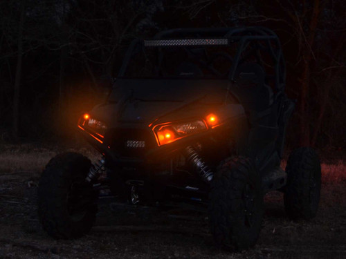 Can-Am Defender Plug & Play Turn Signal Kit with Toggle Switch and Dash Horn - Polaris RZR Plug and Play Turn Signal Kit Installed