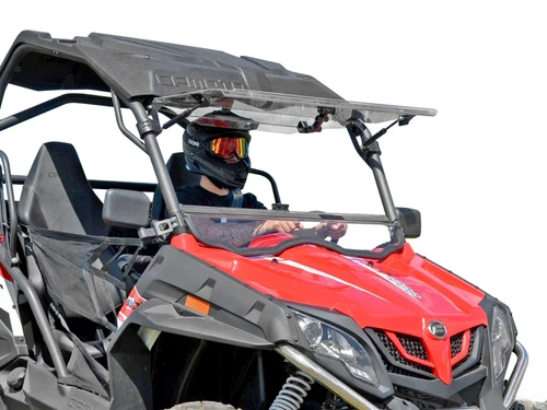 CFMOTO ZForce Flip Windshield - CFMOTO ZForce 800EX Scratch Resistant Flip Windshield