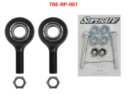 Polaris Ranger XP 900 Heavy-Duty Tie Rod End Replacement Kit