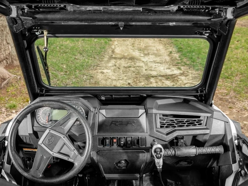 Polaris RZR XP 1000 & XP 4 1000 Flip Down Glass Windshield, DOT Laminated, Wiper and BreezeRite Vent