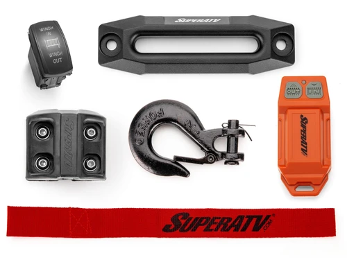 Polaris RZR XP 1000 & XP 4 1000 Ready-Fit Winch Kit, 4500 or 6000 lb, Synthetic Rope