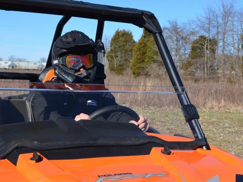 Polaris RZR XP Turbo & XP 4 Turbo Half Windshield, Forward Air Lip, 1/4" Polycarbonate, Clear, Tint or Hard Coat