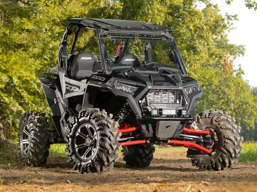 Polaris RZR XP Turbo & XP 4 Turbo Power Flip Windshield, Dash Switch Control, 1/4" Hard-Coated Polycarbonate (2019-2021)