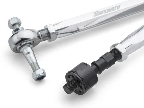 Polaris RZR XP Turbo & XP 4 Turbo Billet Hex Tie Rod Kit, 6061-T6 Aluminum, 3/4" Chromoly Heims, RackBoss 2.0 or OEM
