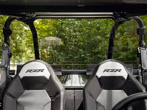 Polaris RZR XP Turbo & XP 4 Turbo Rear Windshield, 1/4" Polycarbonate, Clear, Tint or Hard-Coated