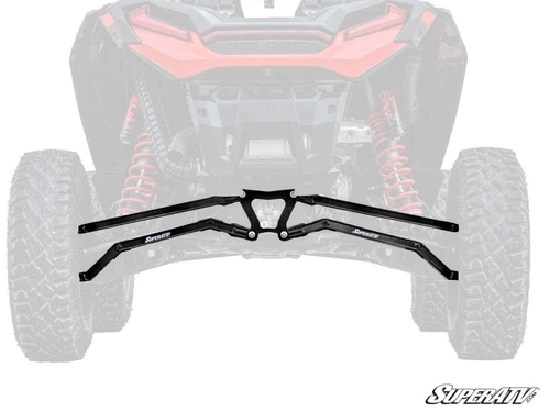 Polaris RZR XP Turbo S & XP 4 Turbo S Boxed High Clearance Radius Arms, +2" Clearance, 1/8" Steel, Internal Gussets, 5/8" Heims