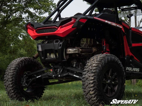 Polaris RZR XP Turbo S & XP 4 Turbo S Boxed High Clearance Radius Arms, +2" Clearance, 1/8" Steel, Internal Gussets, 5/8" Heims