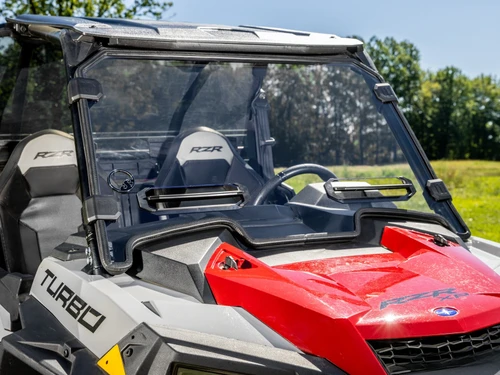Polaris RZR XP Turbo & XP 4 Turbo Vented Full Windshield, BreezeRite Vents, XR Optic Hard Coat, USA Made