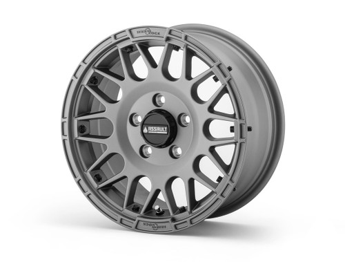Standard XT Warrior Tires 30x10x15 on 15x7 Assault Industries Hellfire Matte Titanium Wheels 4/156 Pattern