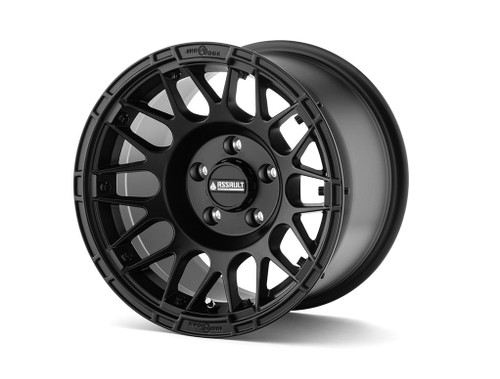 Standard XT Warrior Tires 35x10x15 on 15x10 Assault Industries Hellfire Satin Black Wheels 4/156 Pattern