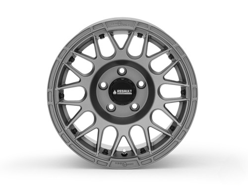 Polaris Sticky XT Warrior Tires 32x10x15 on 15x10 Assault Industries Hellfire Matte Titanium Wheels 5/4.5 Pattern