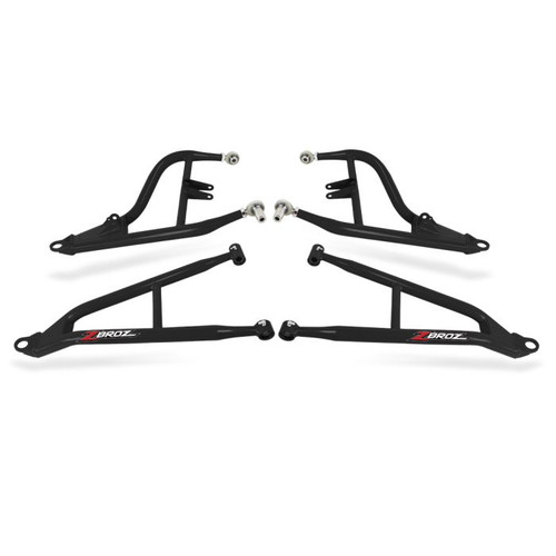Polaris RZR Turbo S Pro Max High Clearance A-Arm Kit - Black or Red Polaris RZR Turbo S Pro Max High Clearance A-Arm Kit - Black or Red