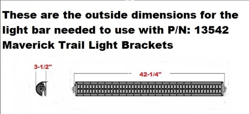 Can-Am Maverick Trail / Sport 40” LED Light Bar Mounting Bracket Set