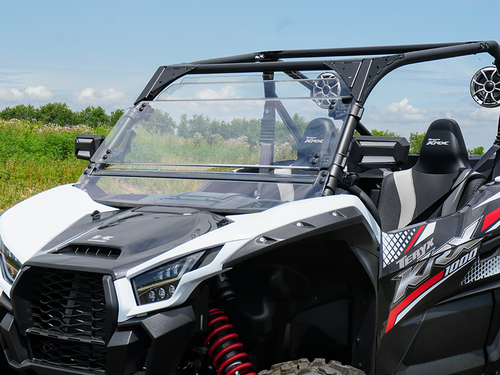 Kawasaki KRX Full-Tilting Windshield - Hard Coated