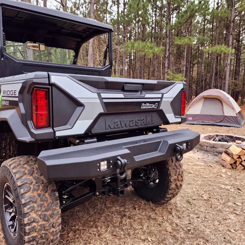 Kawasaki Ridge Rear Bumper - camp site - Trailworx UTV