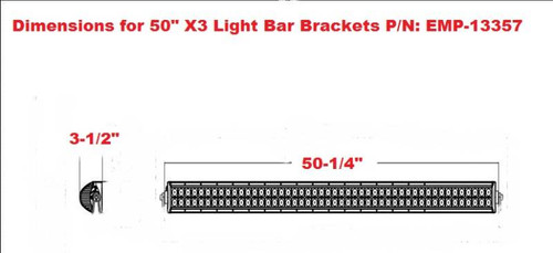 Can-AM Maverick X3 LED Light Bar Bracket Set