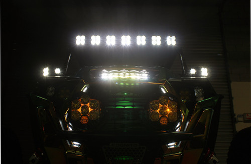 Polaris S8 10 Inch Hood Mount Light Bar Kit - Polaris 2019-21 RZR XP Turbo; 2018-21 RZR Turbo S