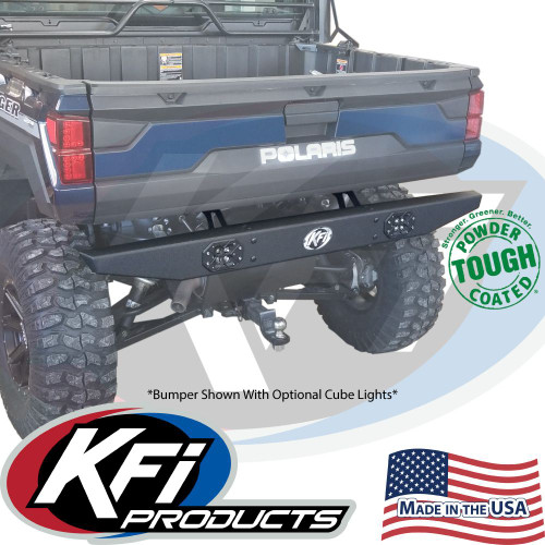 KFI Polaris Ranger XP 1000 Heavy Duty Formed Rear Bumper - 2020-2025
