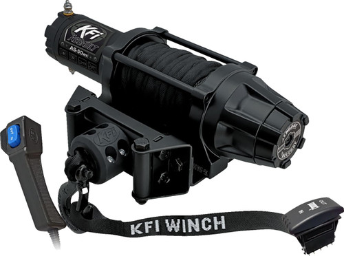 KFI Assault Series 5000 lb UTV Winch with Synthetic Cable, Fairlead & Remote