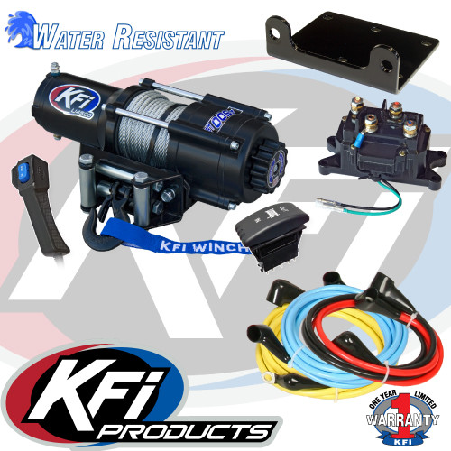 KFI 4500 lb UTV Winch with Steel Cable, Fairlead & Remote