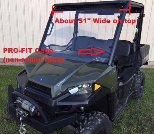 2015-18 Mid-Size Polaris Ranger Aluminum Top (fits stock PRO-FIT Cage) by EMP Extreme Metal Products