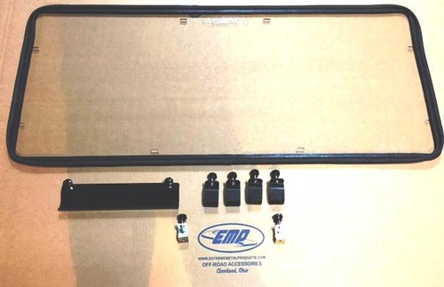 2015-2024 Mid-Size Polaris Ranger Hard Coated Cab Back/Rear Dust Stopper (fits: stock PRO-FIT cage) by EMP Extreme Metal Products