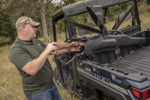 In-Bed Gun Boot 6.0 Mount-Polaris Ranger UTV Lock & Ride® Compatible
