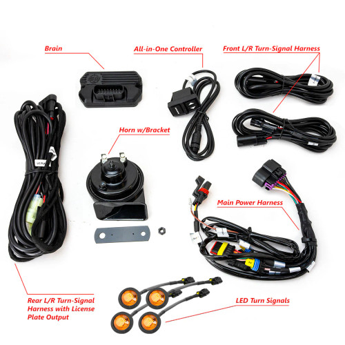 Tango2 Universal UTV Turn-Signal Kit with All-In-One Controller Tango2 Universal UTV Turn-Signal Kit with All-In-One Controller