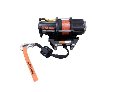 Kawasaki Mule Pro-FX/FXT Kolpin Quick-Mount Winch 4500 lb with Synthetic Rope